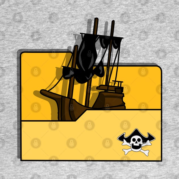 Pirate Ship Folder Icon by Fun Funky Designs